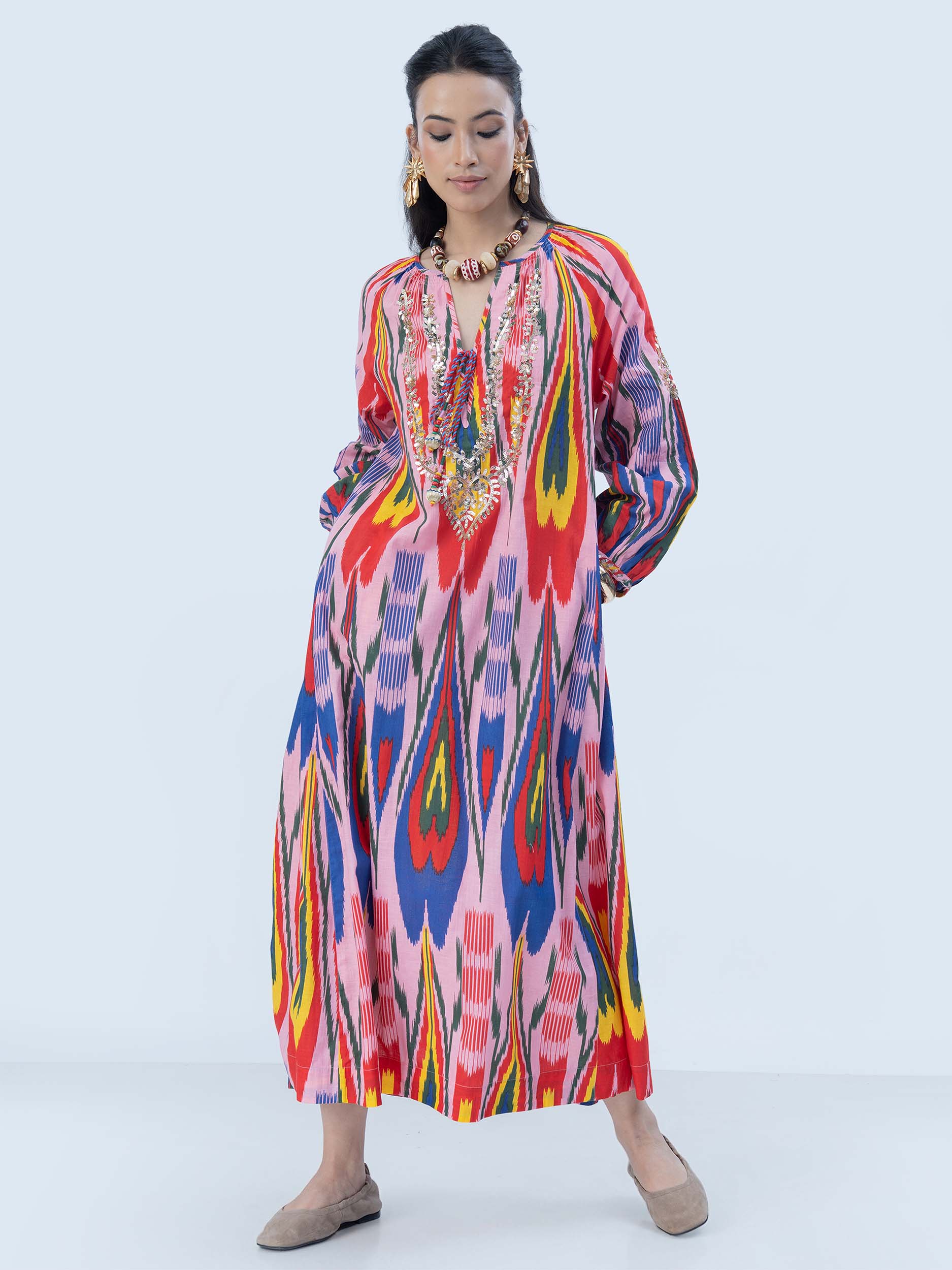 Nursalam Cotton Ikat Dress