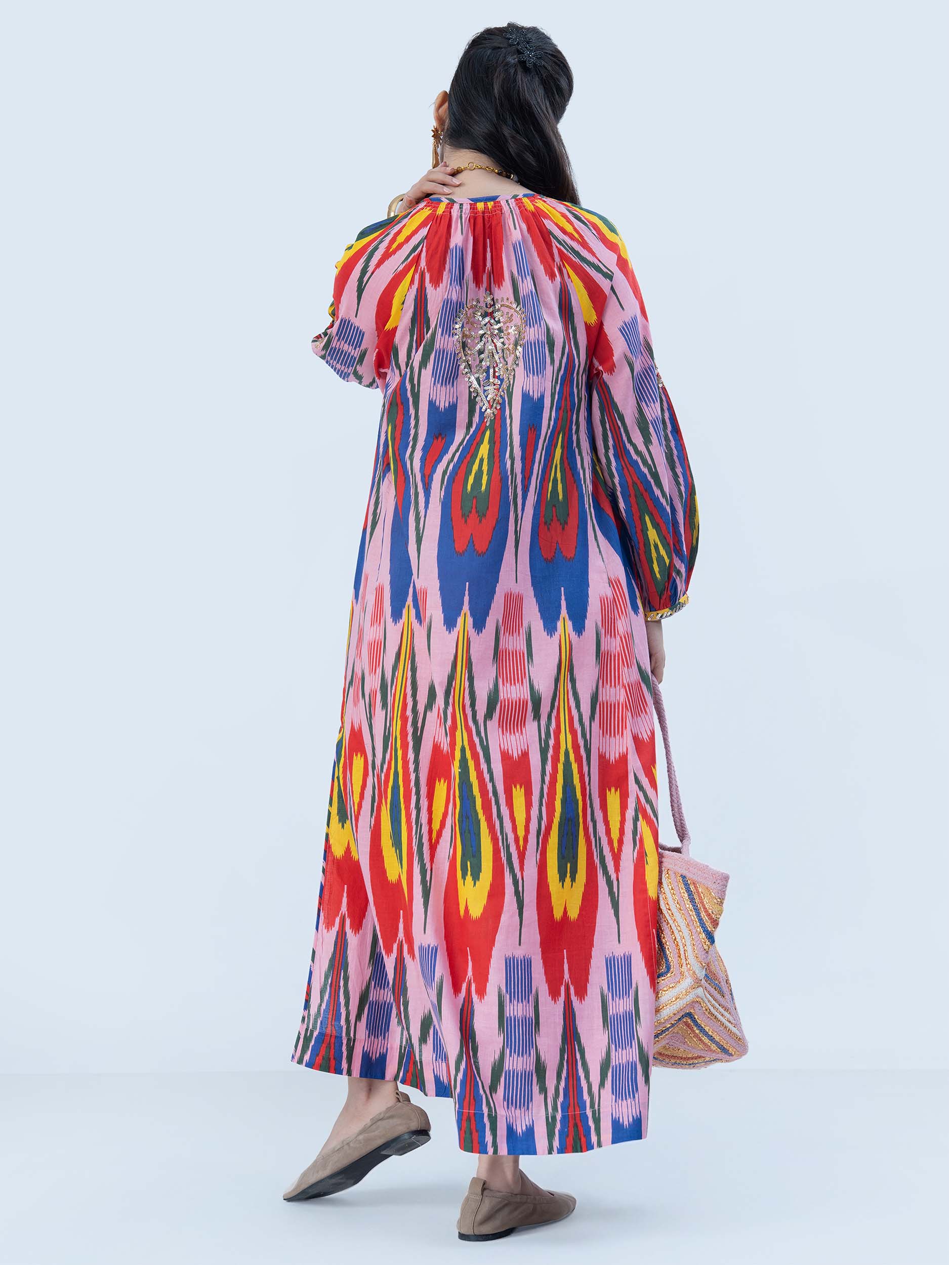 Nursalam Cotton Ikat Dress