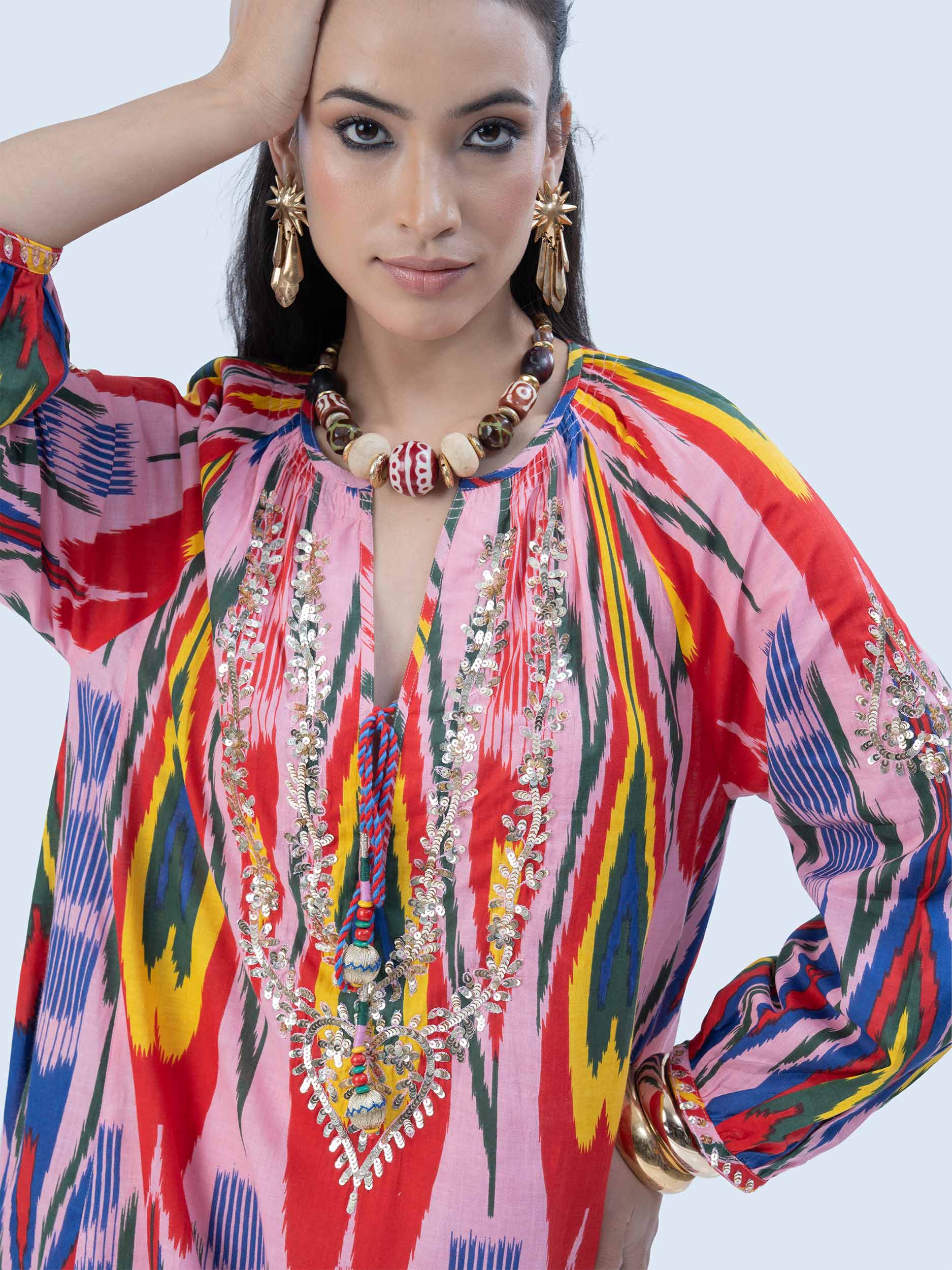 Nursalam Cotton Ikat Dress