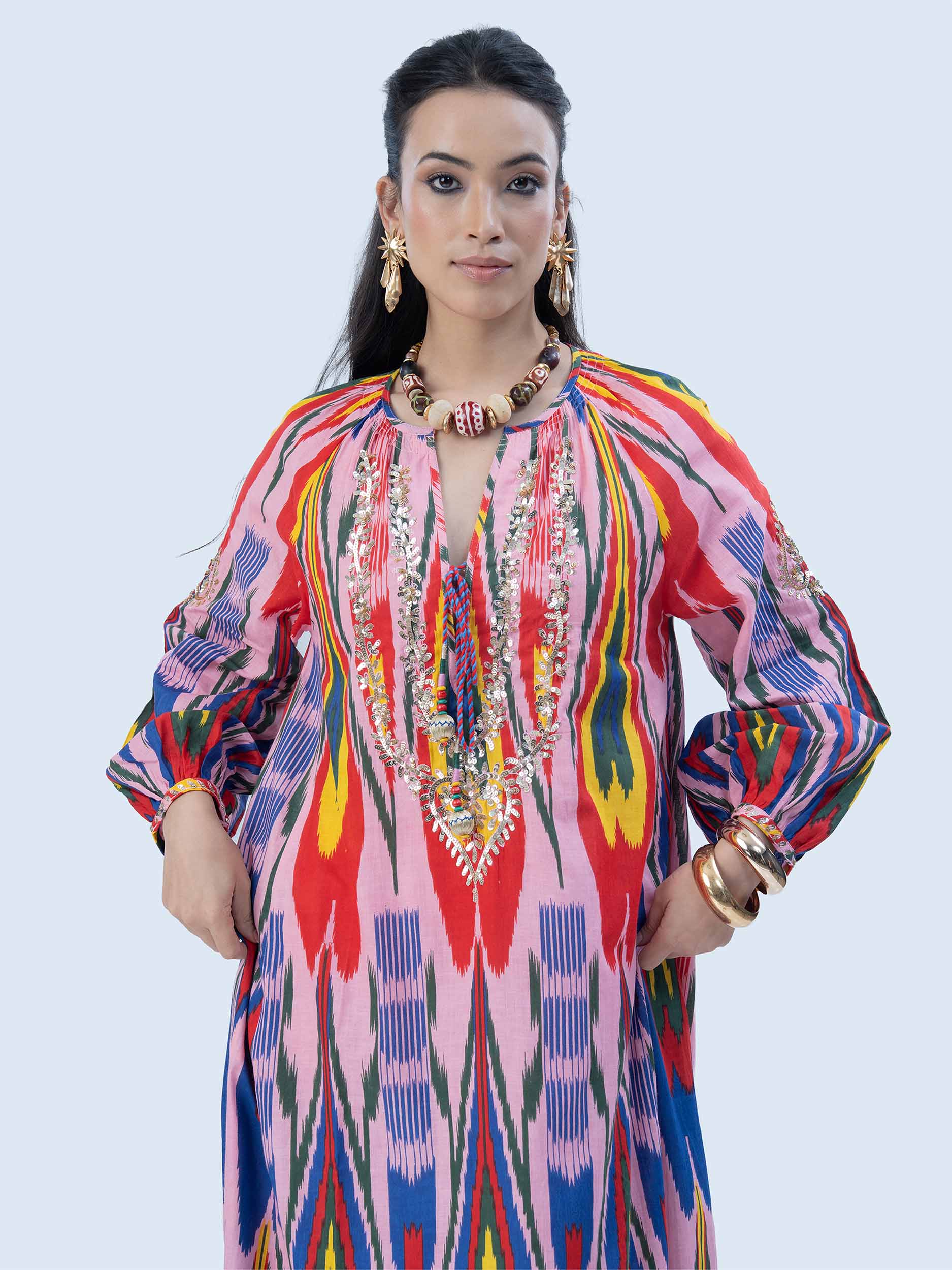 Nursalam Cotton Ikat Dress