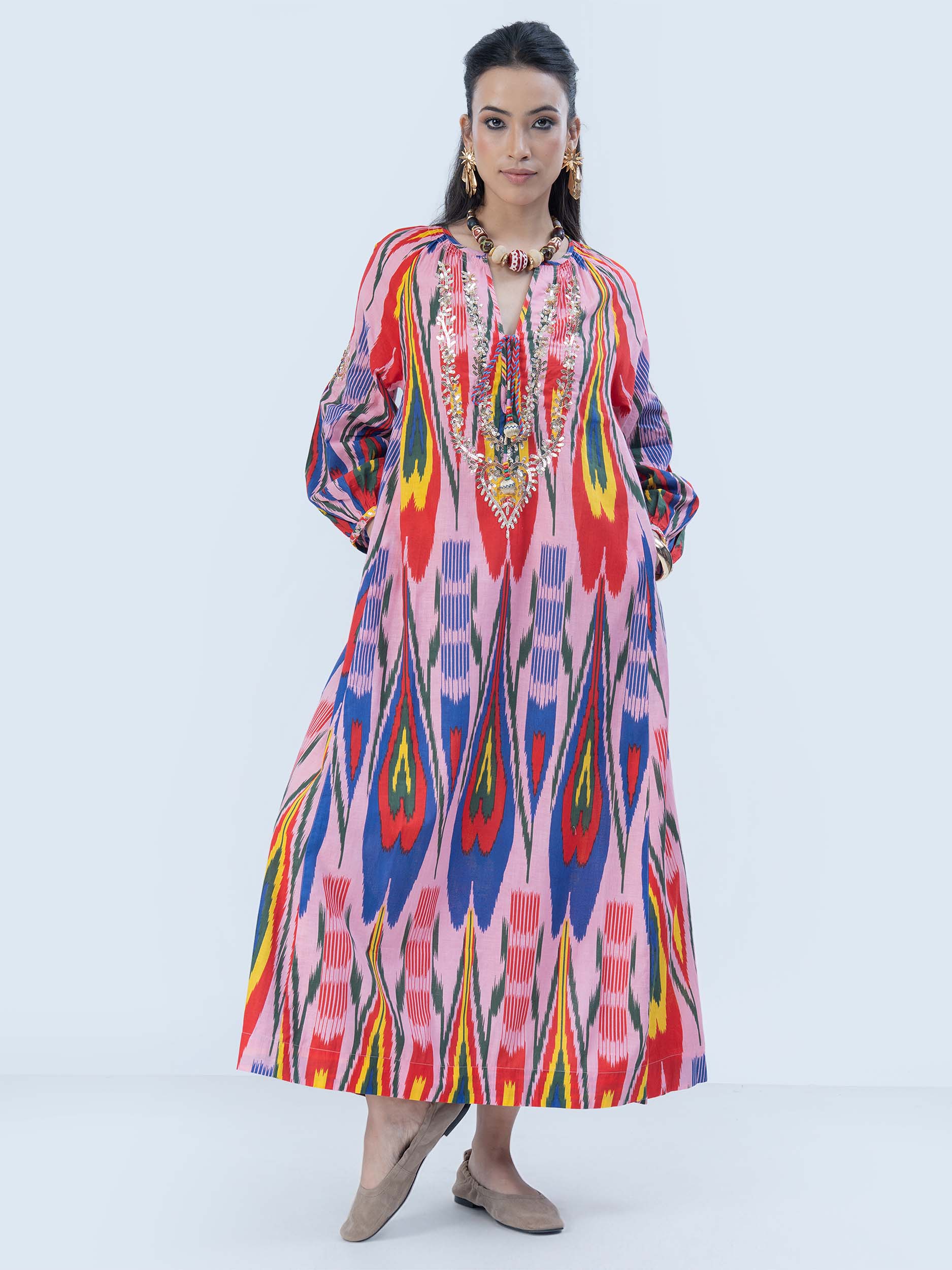 Nursalam Cotton Ikat Dress
