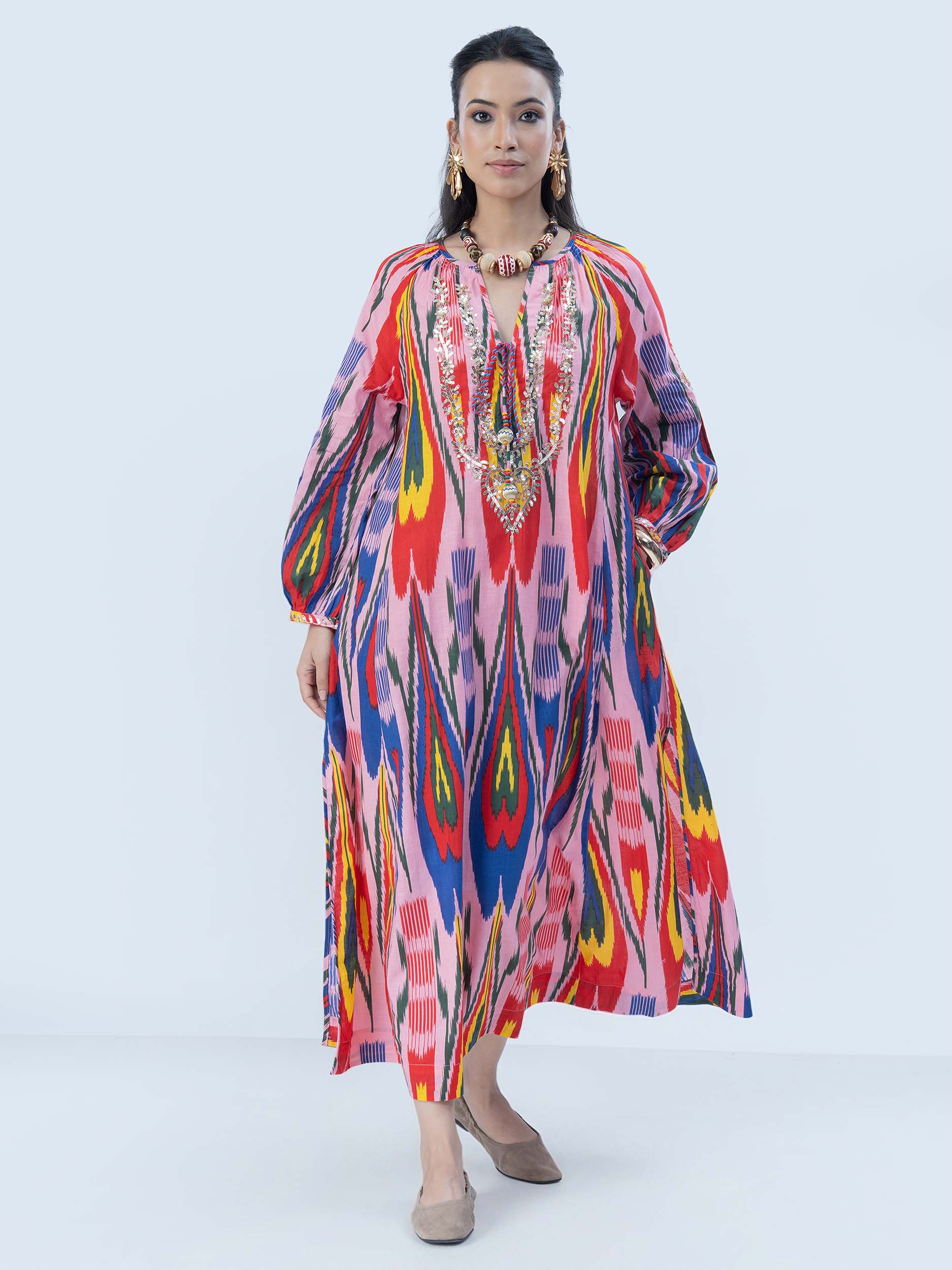 Nursalam Cotton Ikat Dress