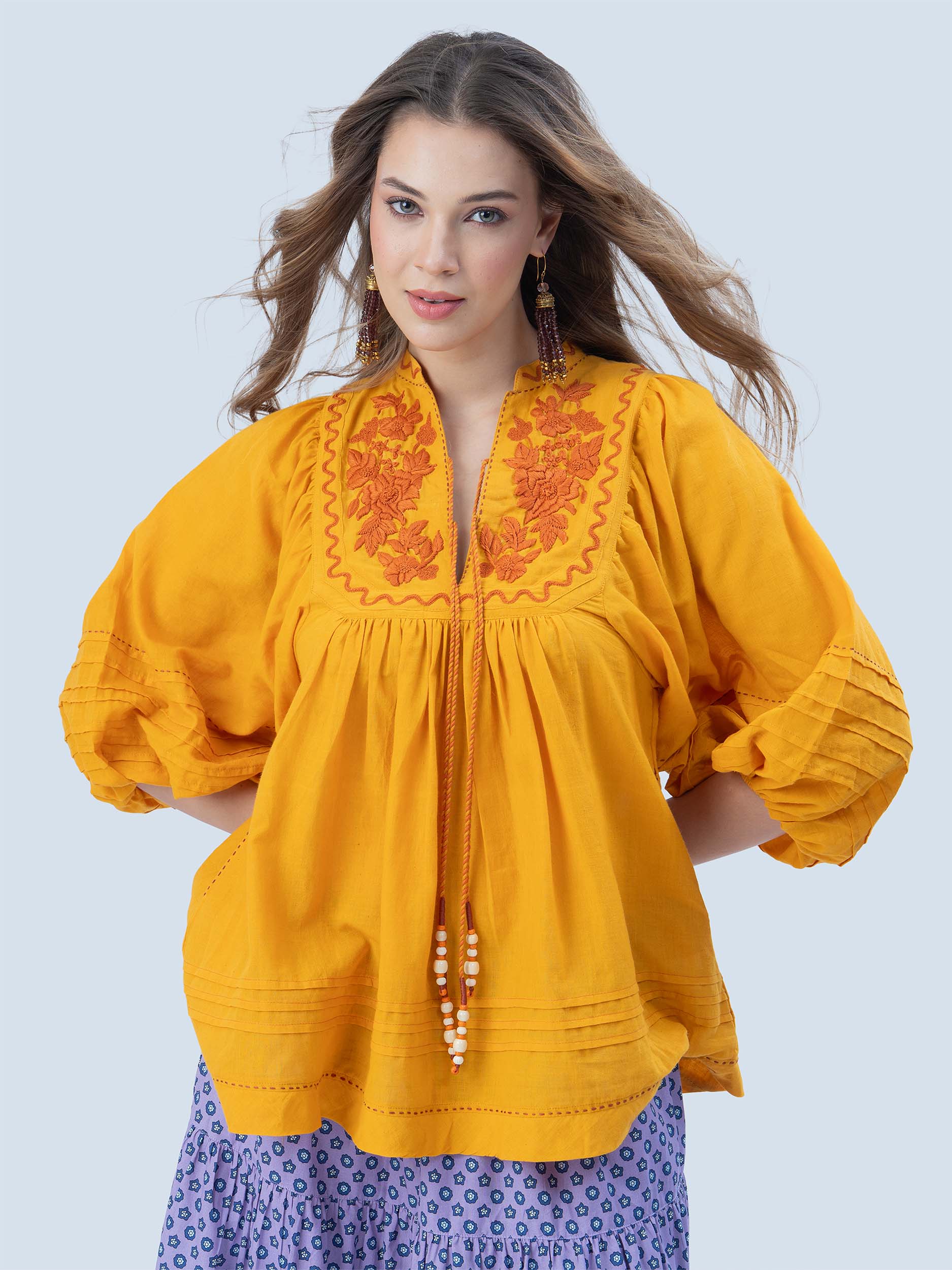 Petrossian Handloom Cotton Top