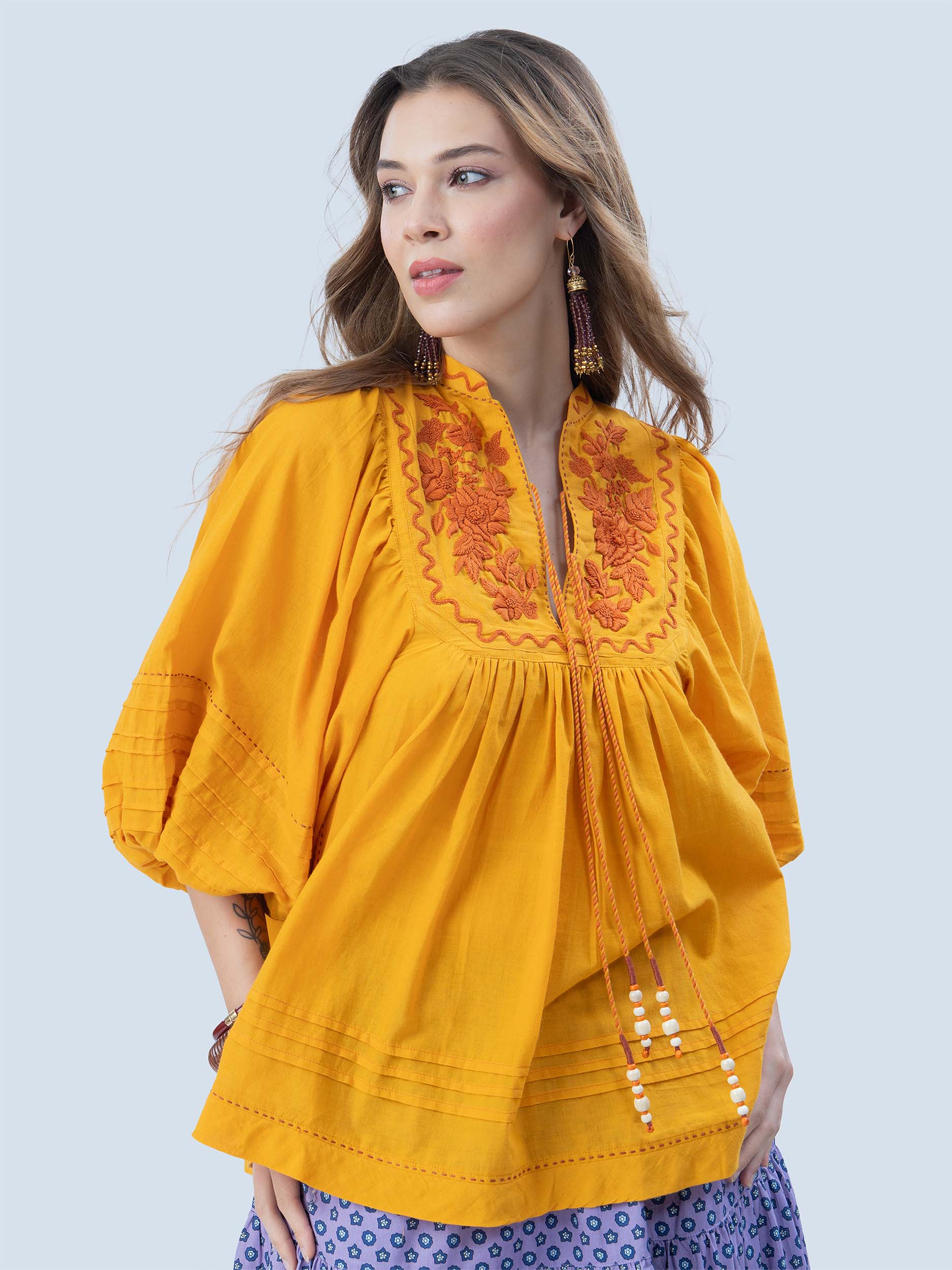 Petrossian Handloom Cotton Top