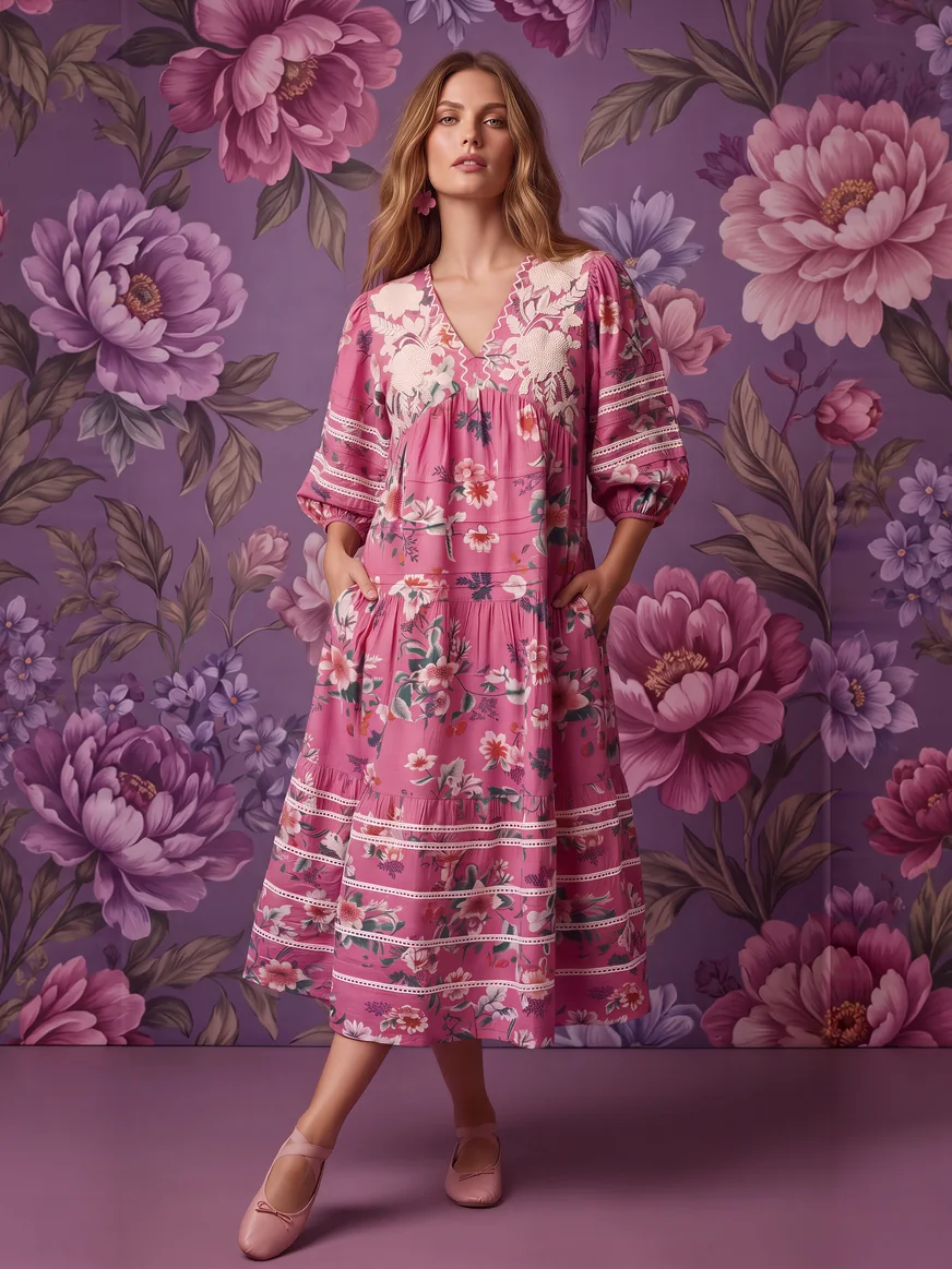 Pushkin Cotton Dress