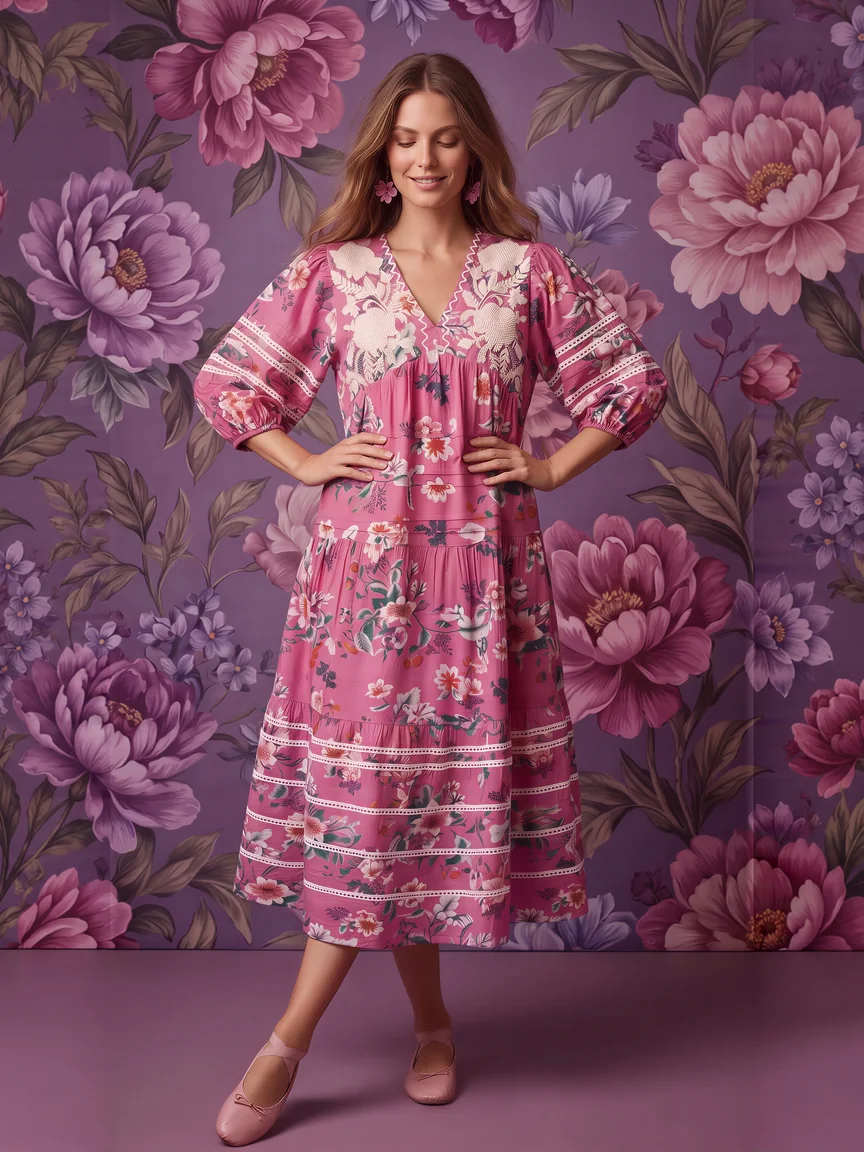 Pushkin Cotton Dress