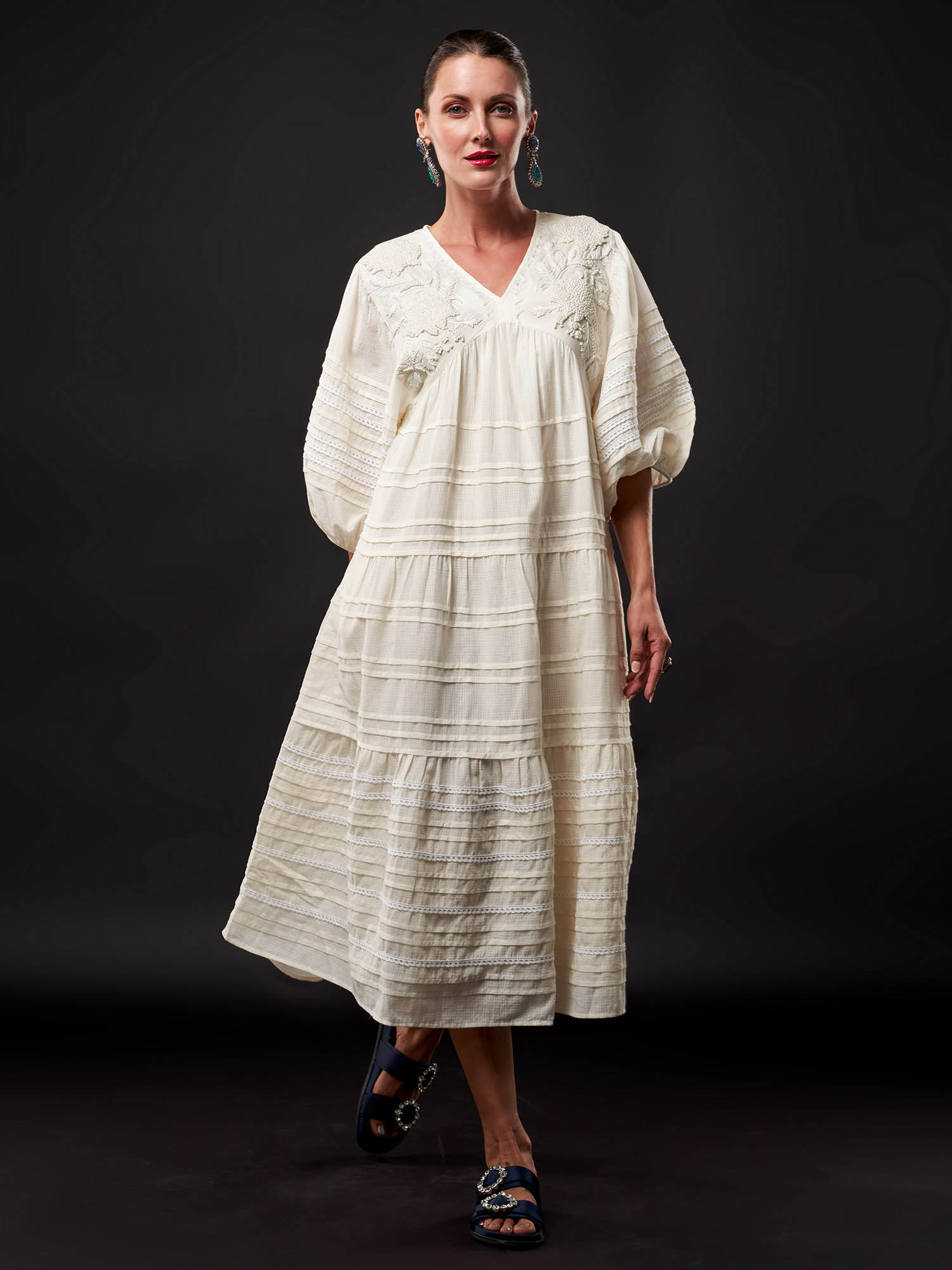 Pushkin Handwoven Cotton Dress