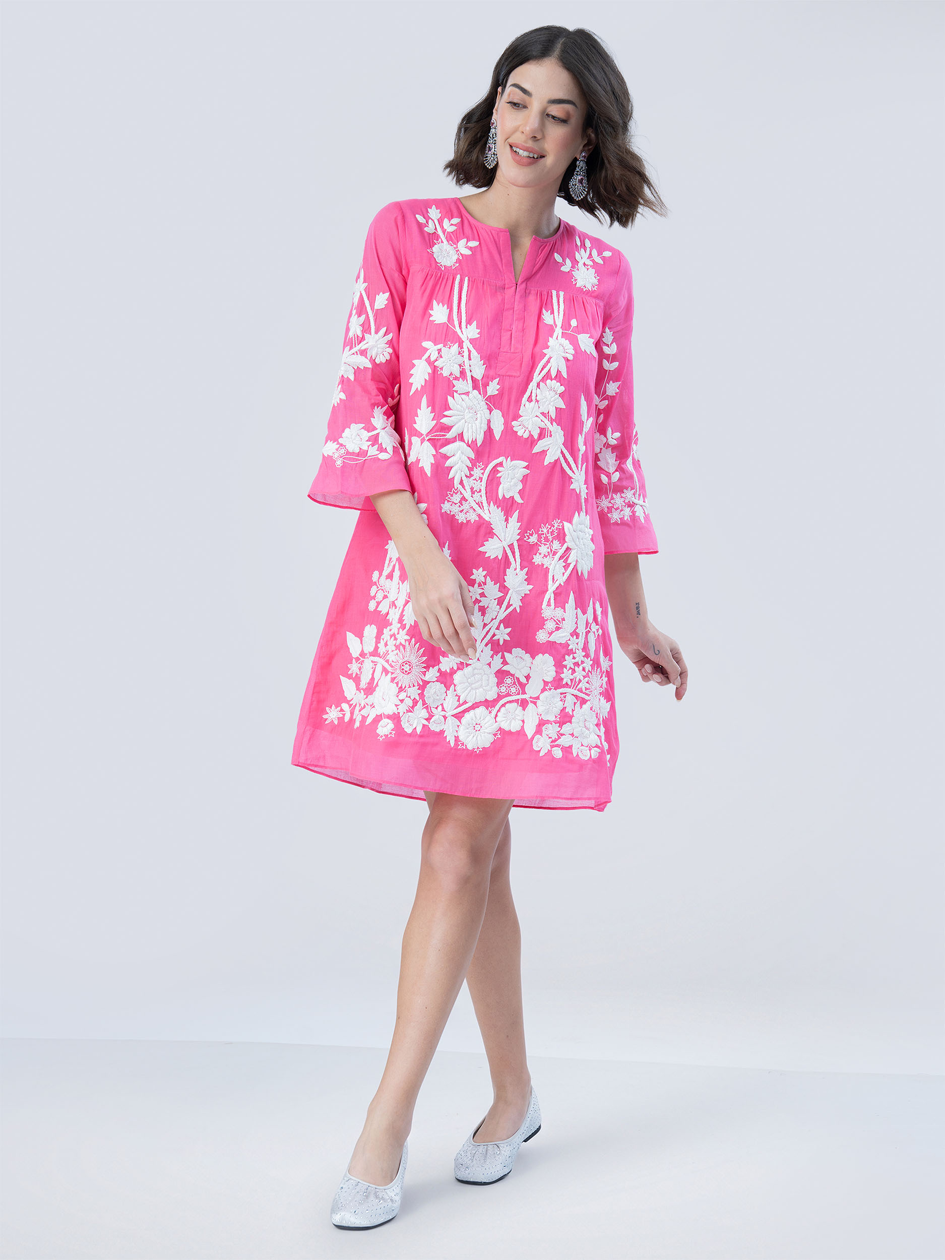 Risala Cotton Silk Dress