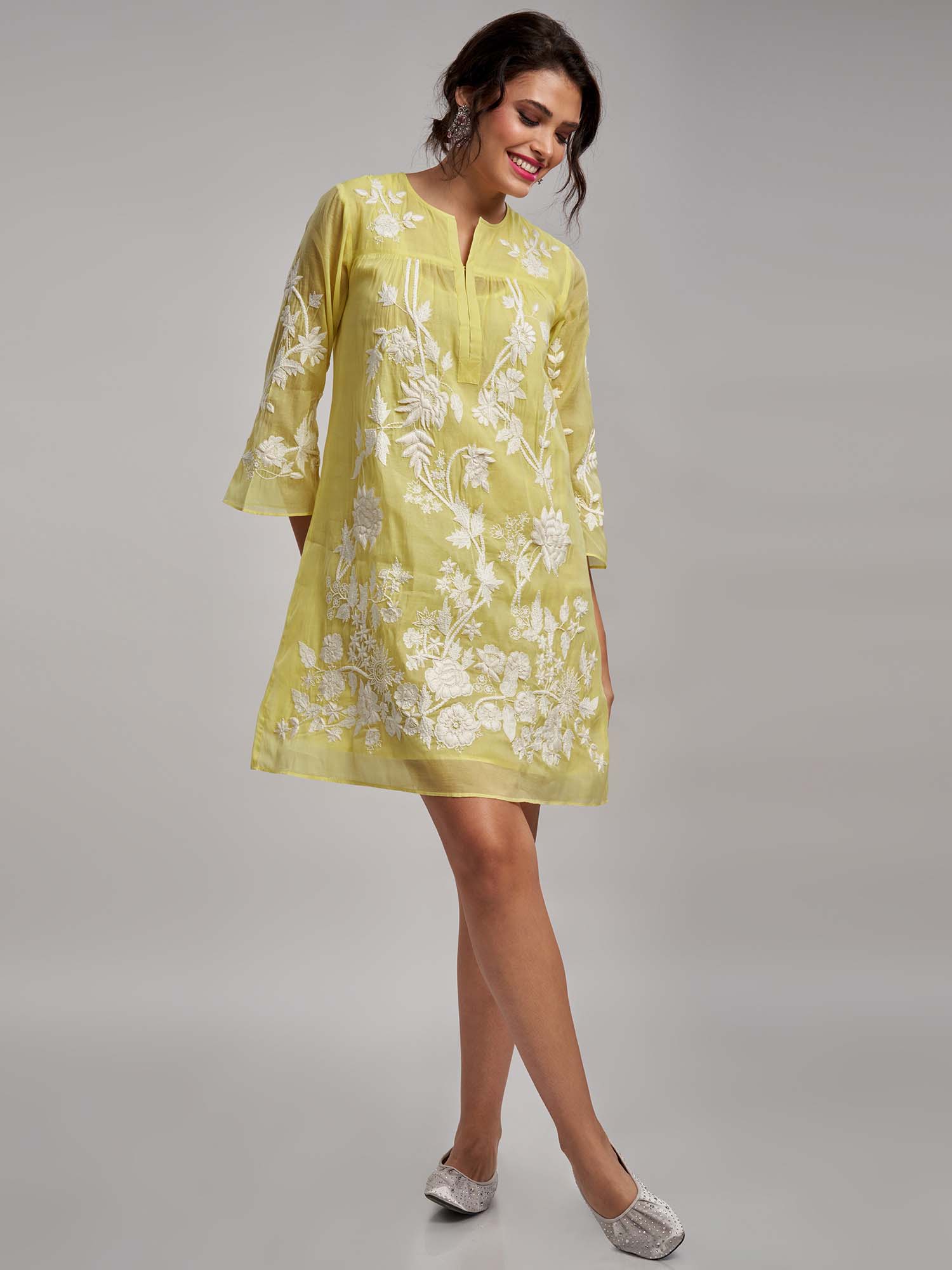 Risala Cotton Silk Dress