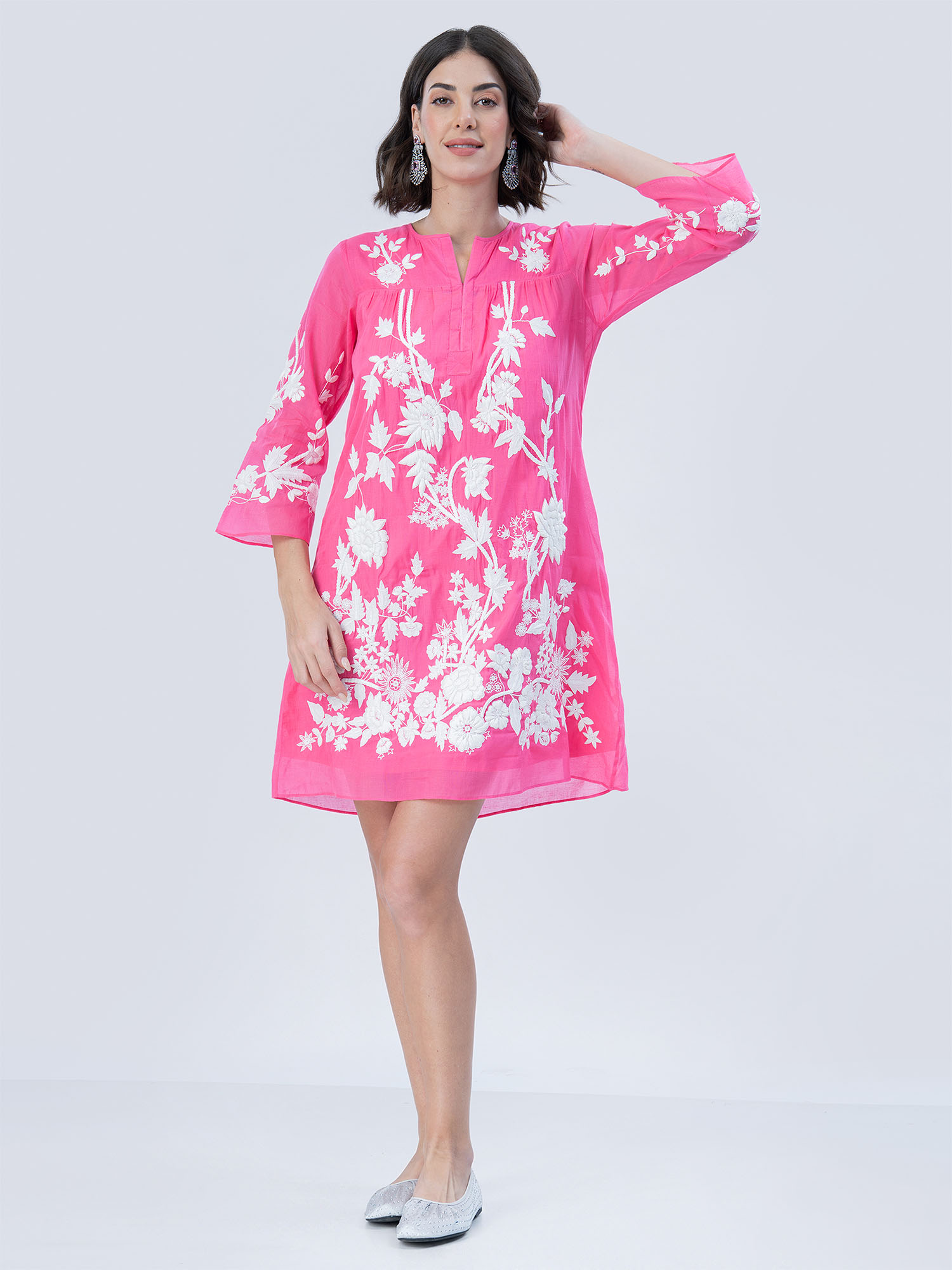 Risala Cotton Silk Dress