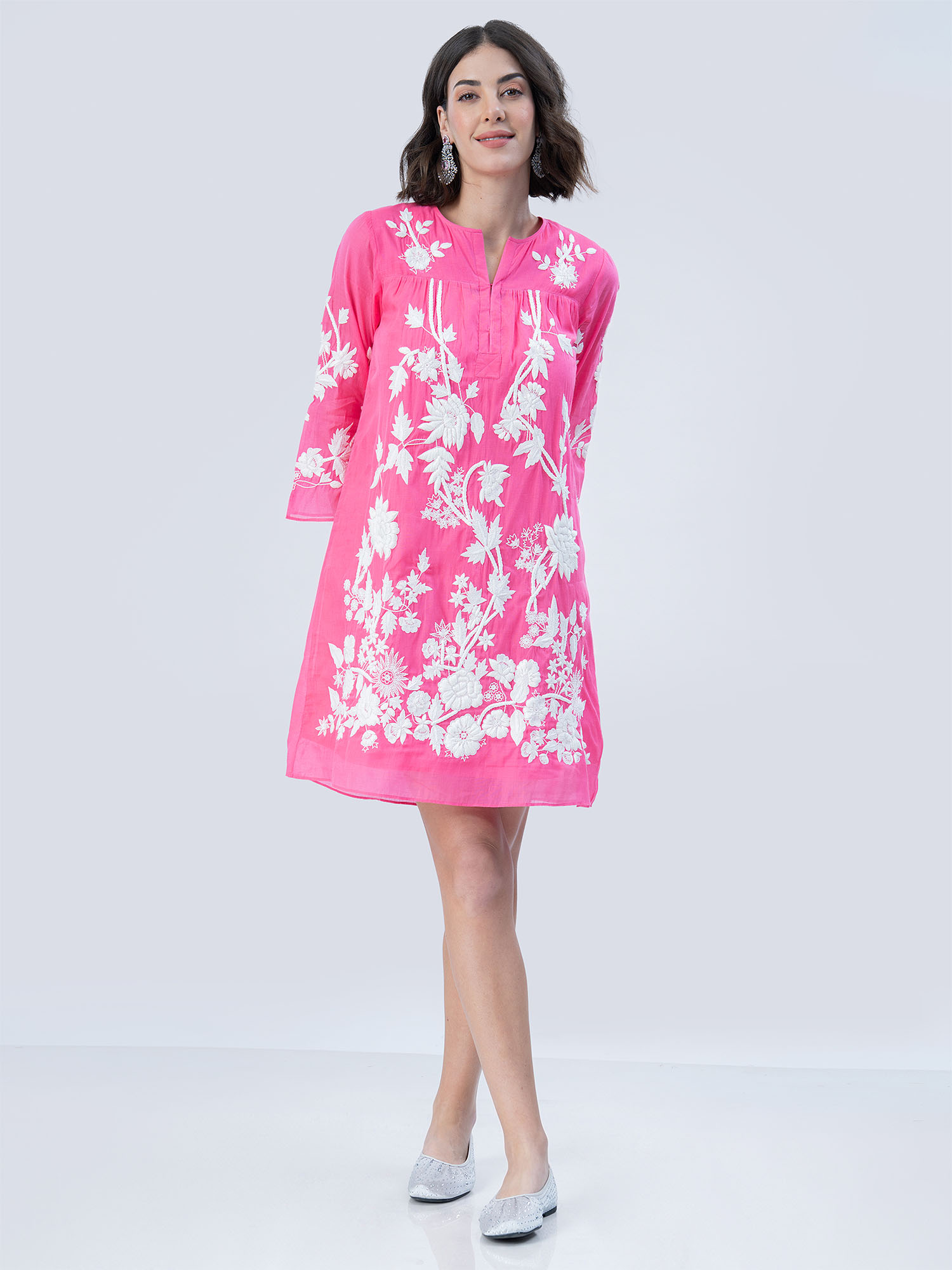 Risala Cotton Silk Dress
