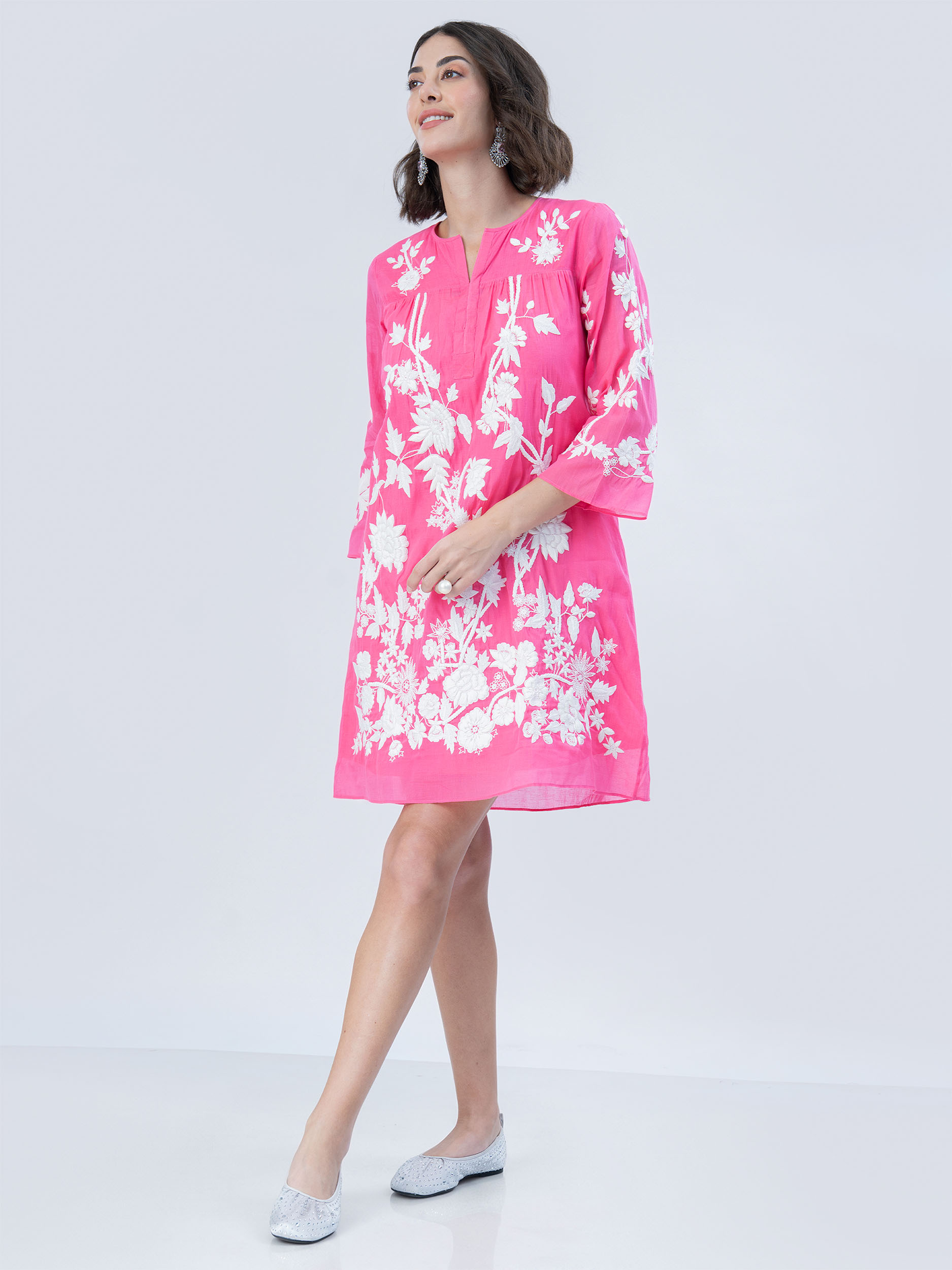 Risala Cotton Silk Dress