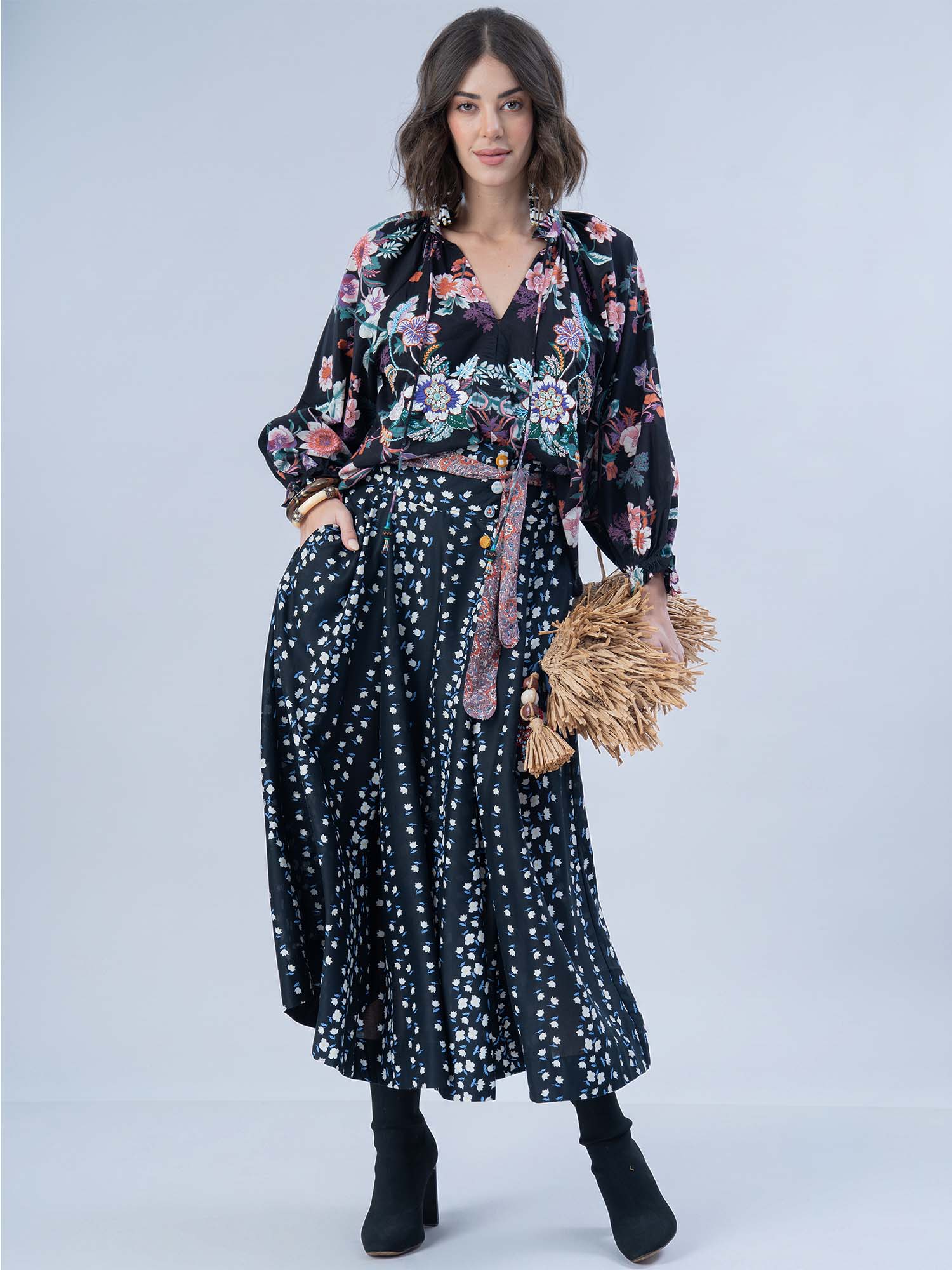 Tsubaki Cotton Skirt