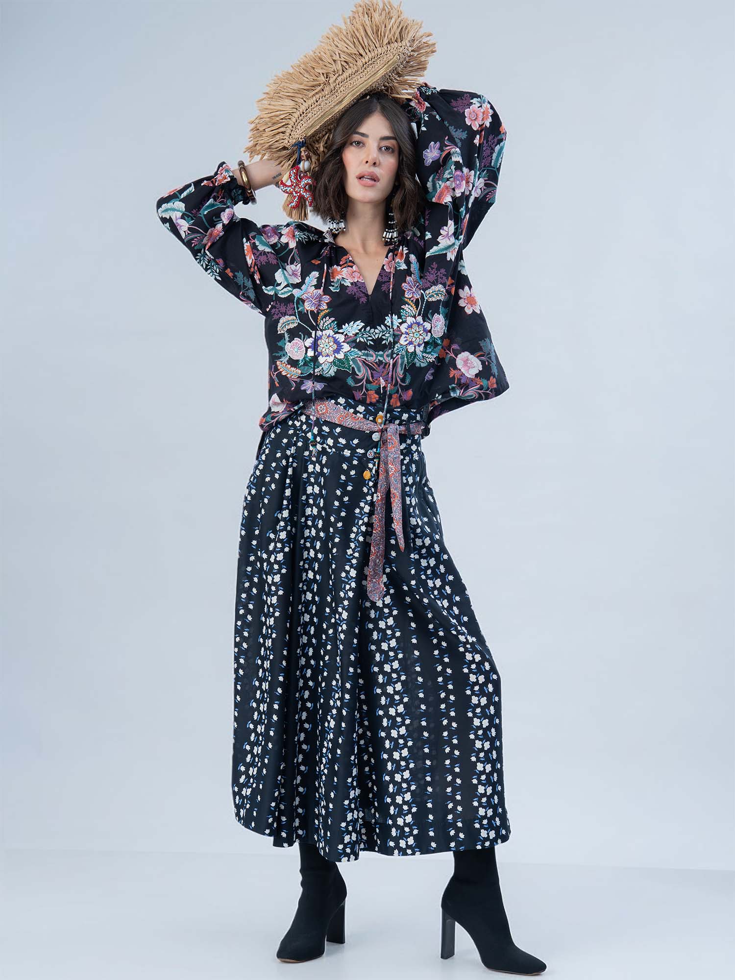 Tsubaki Cotton Skirt