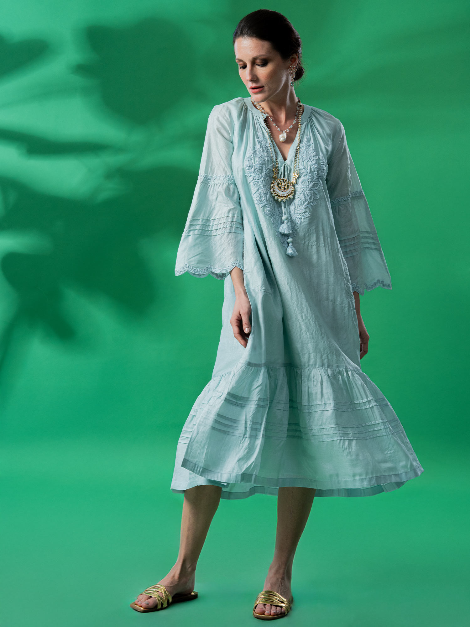Viaggio Tussar Silk Dress
