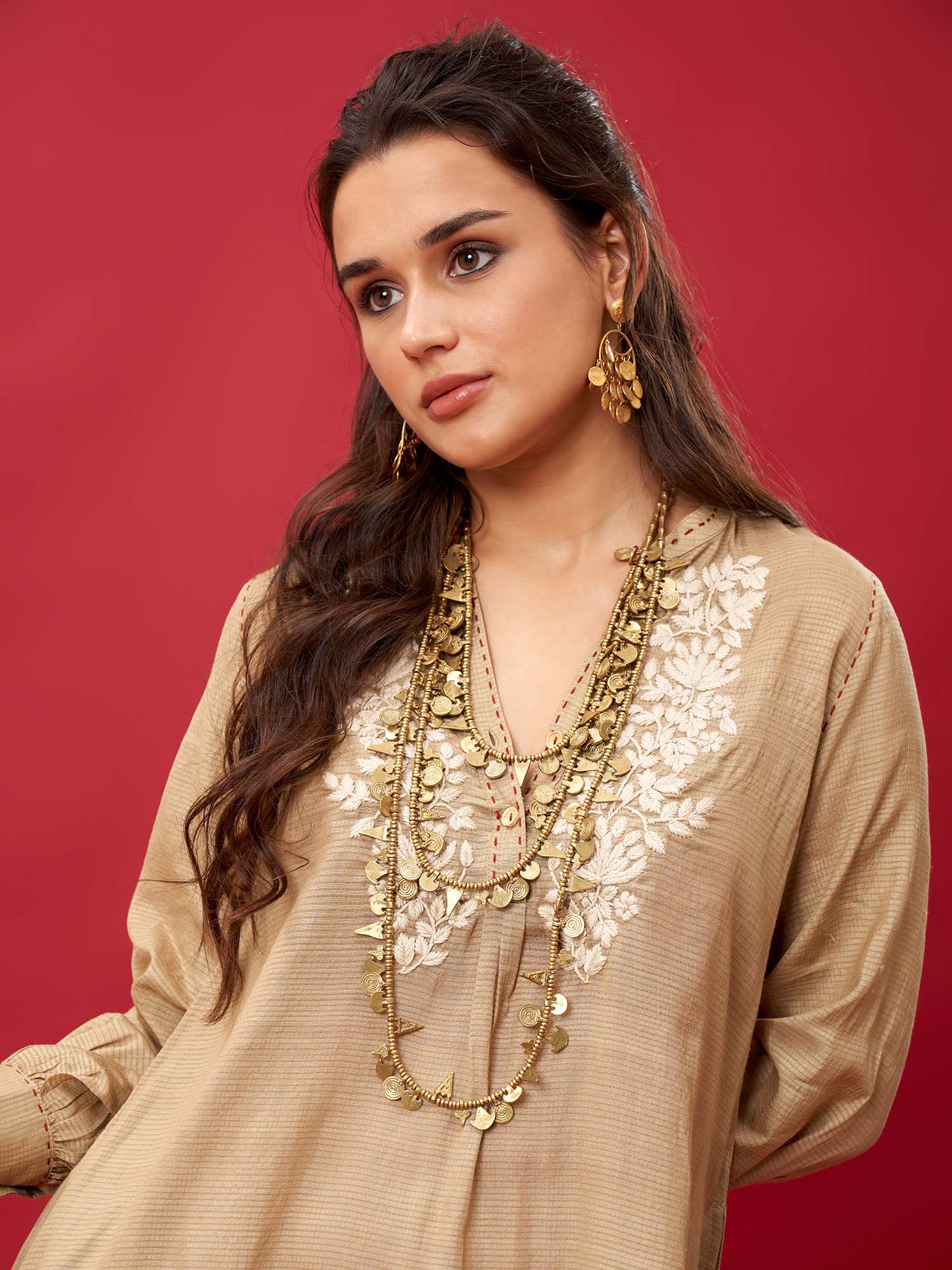 YUKO HANDLOOM SILK TWIN SET