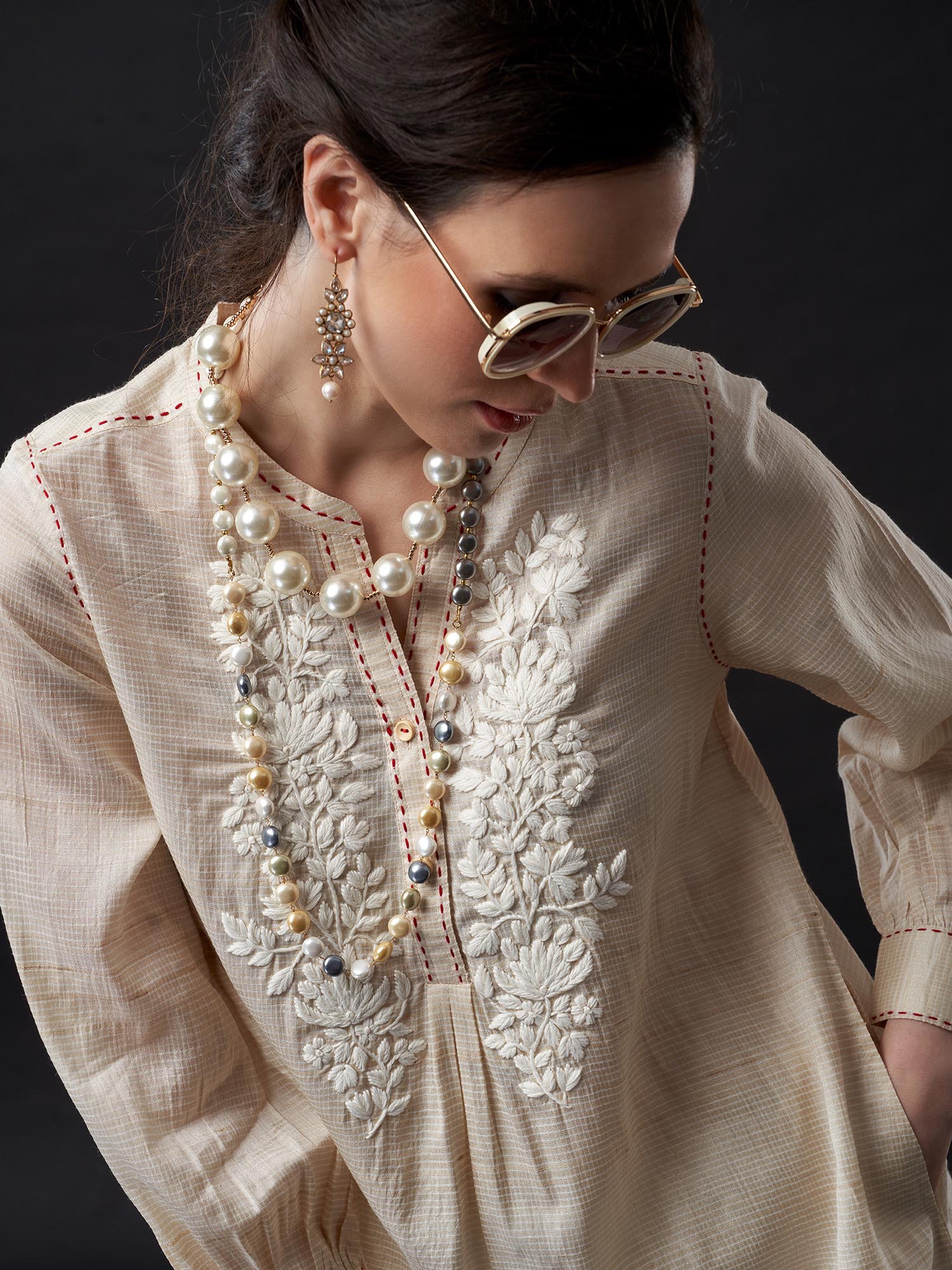 Yuko Handloom Silk Twin Set