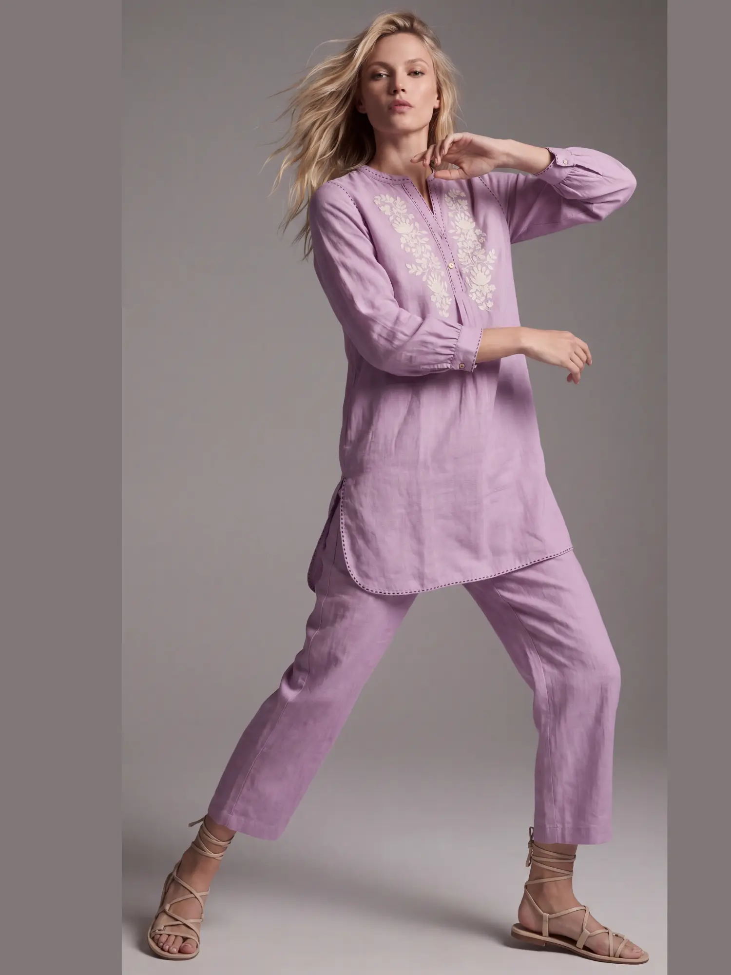 Yuko Handloom Silk Twin Set