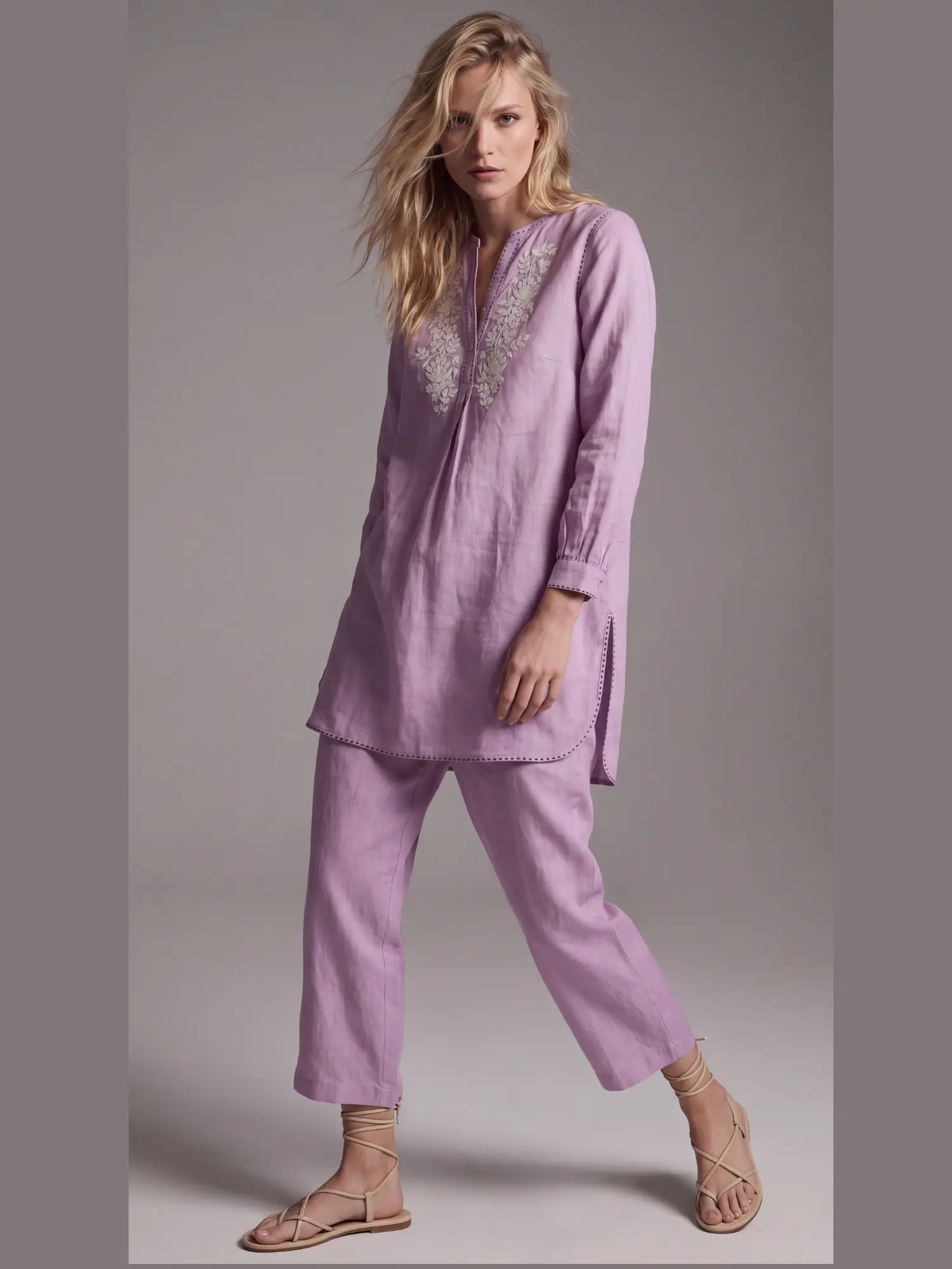 Yuko Handloom Silk Twin Set