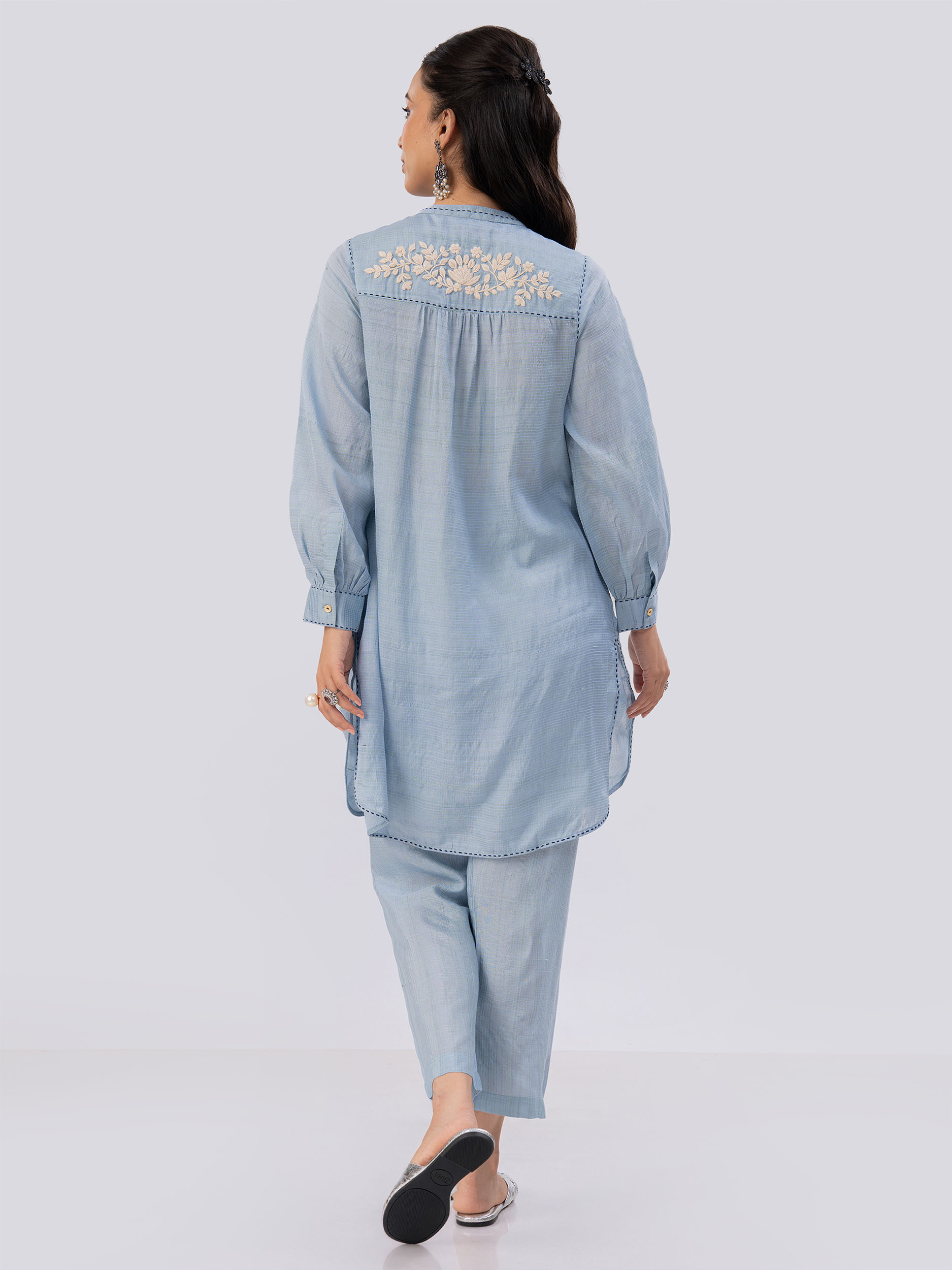 Yuko Handloom Silk Twin Set