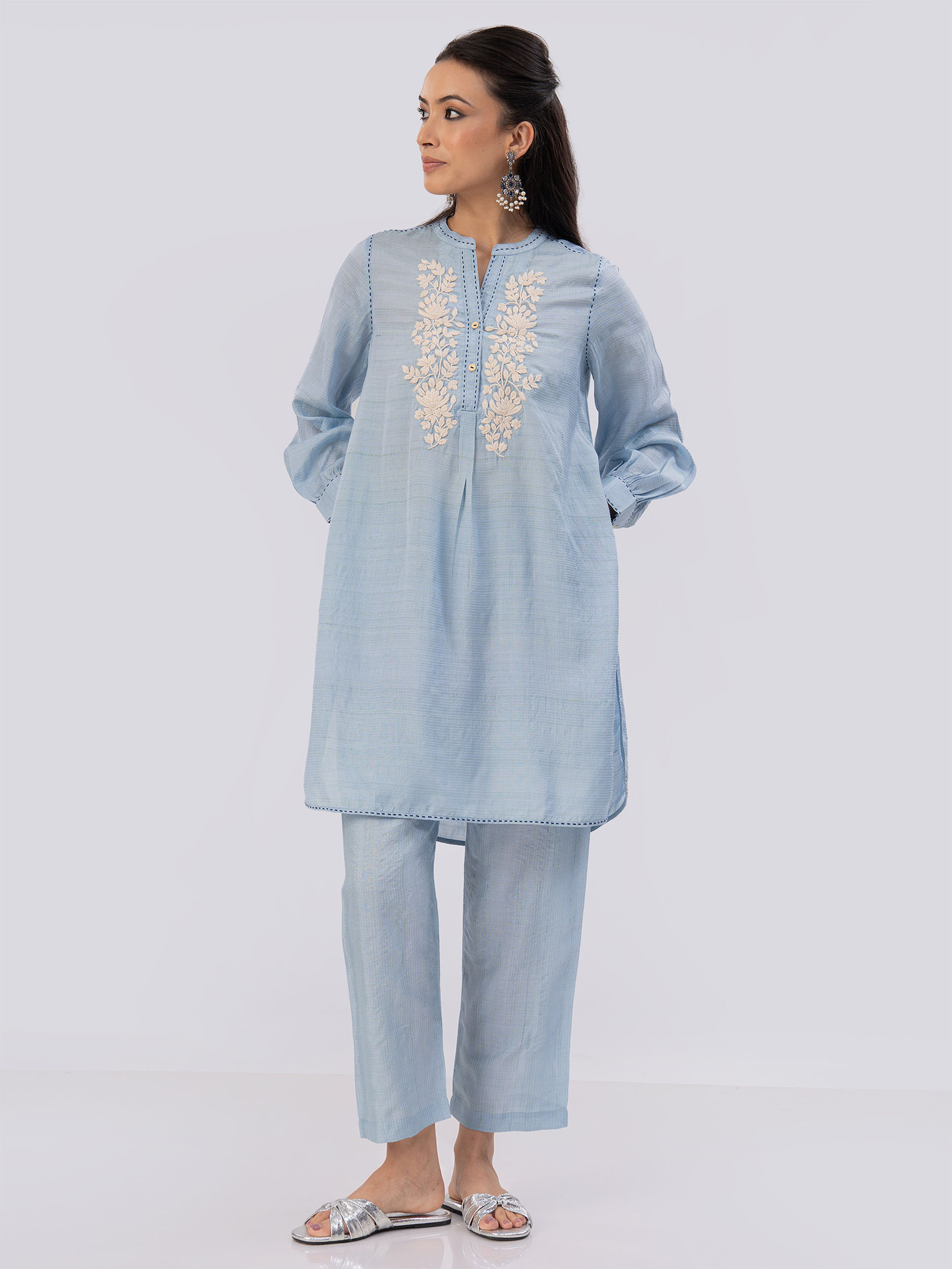 Yuko Handloom Silk Twin Set