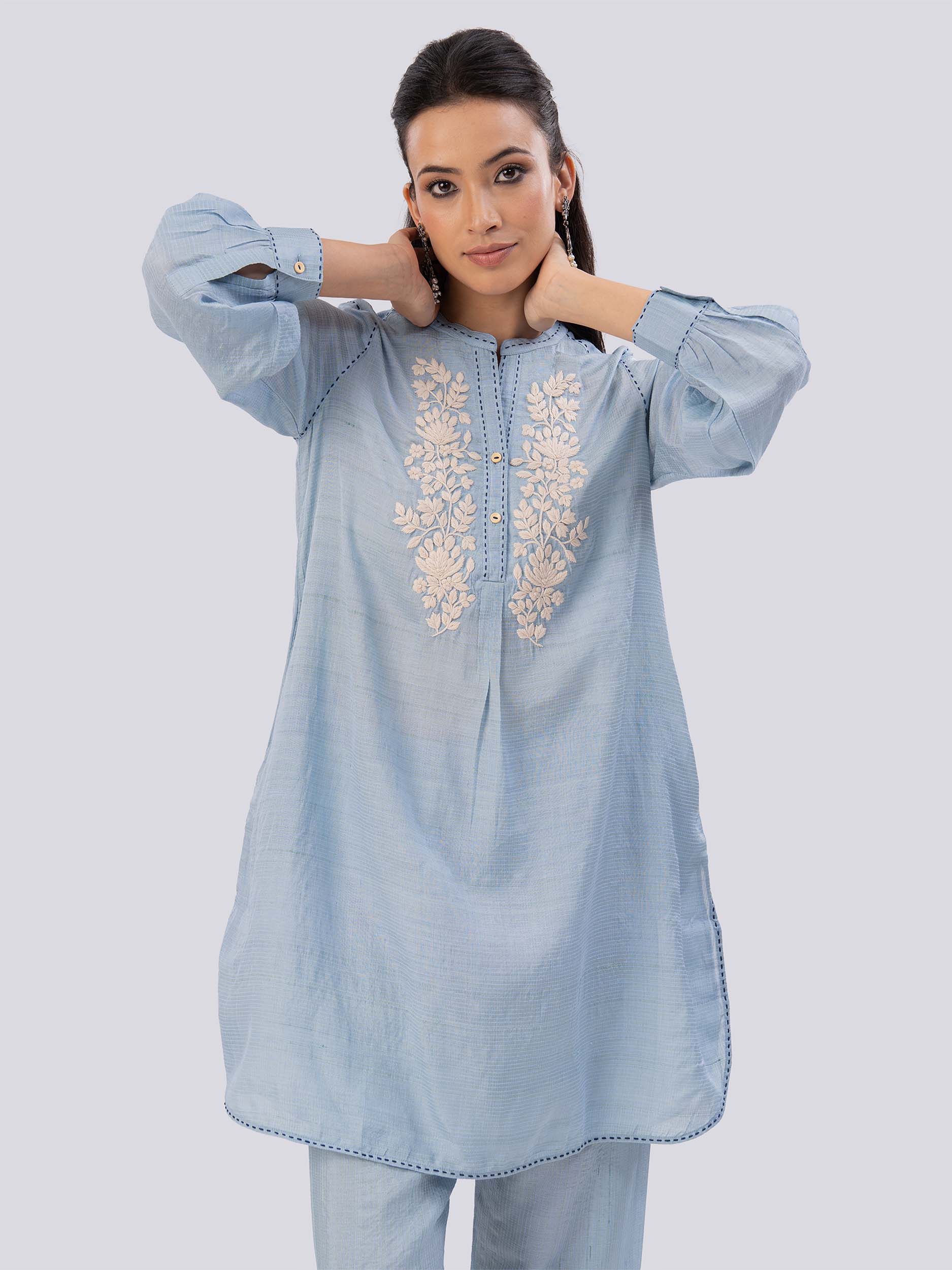 Yuko Handloom Silk Twin Set