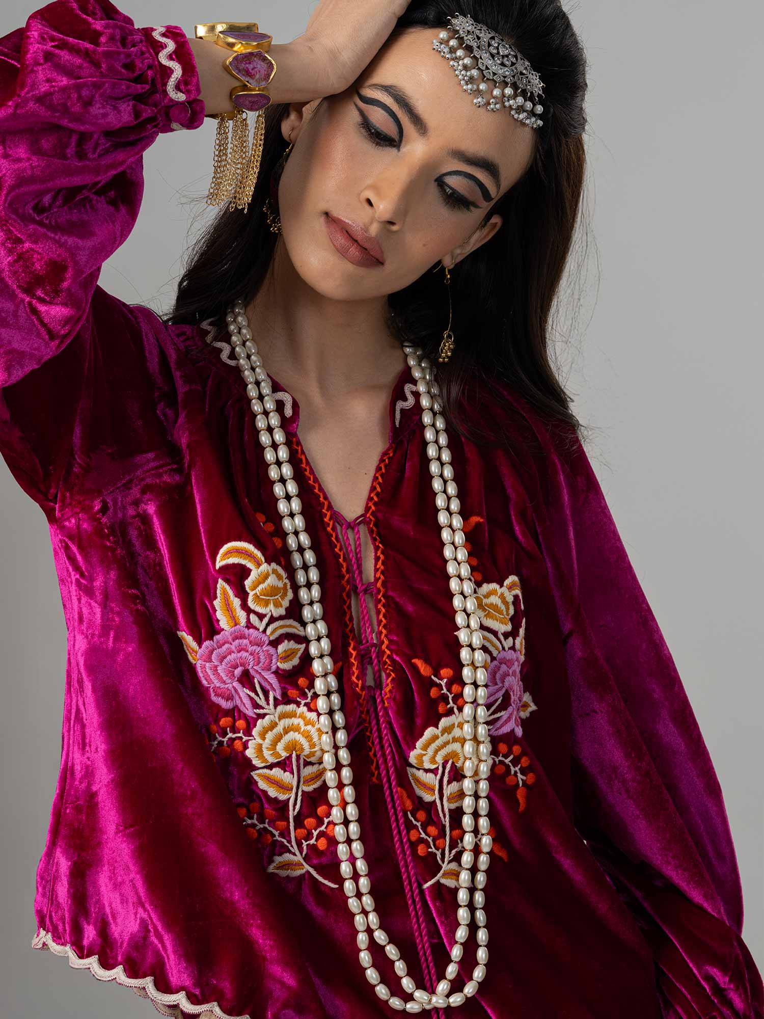 Zoon Velvet Silk Blend Top
