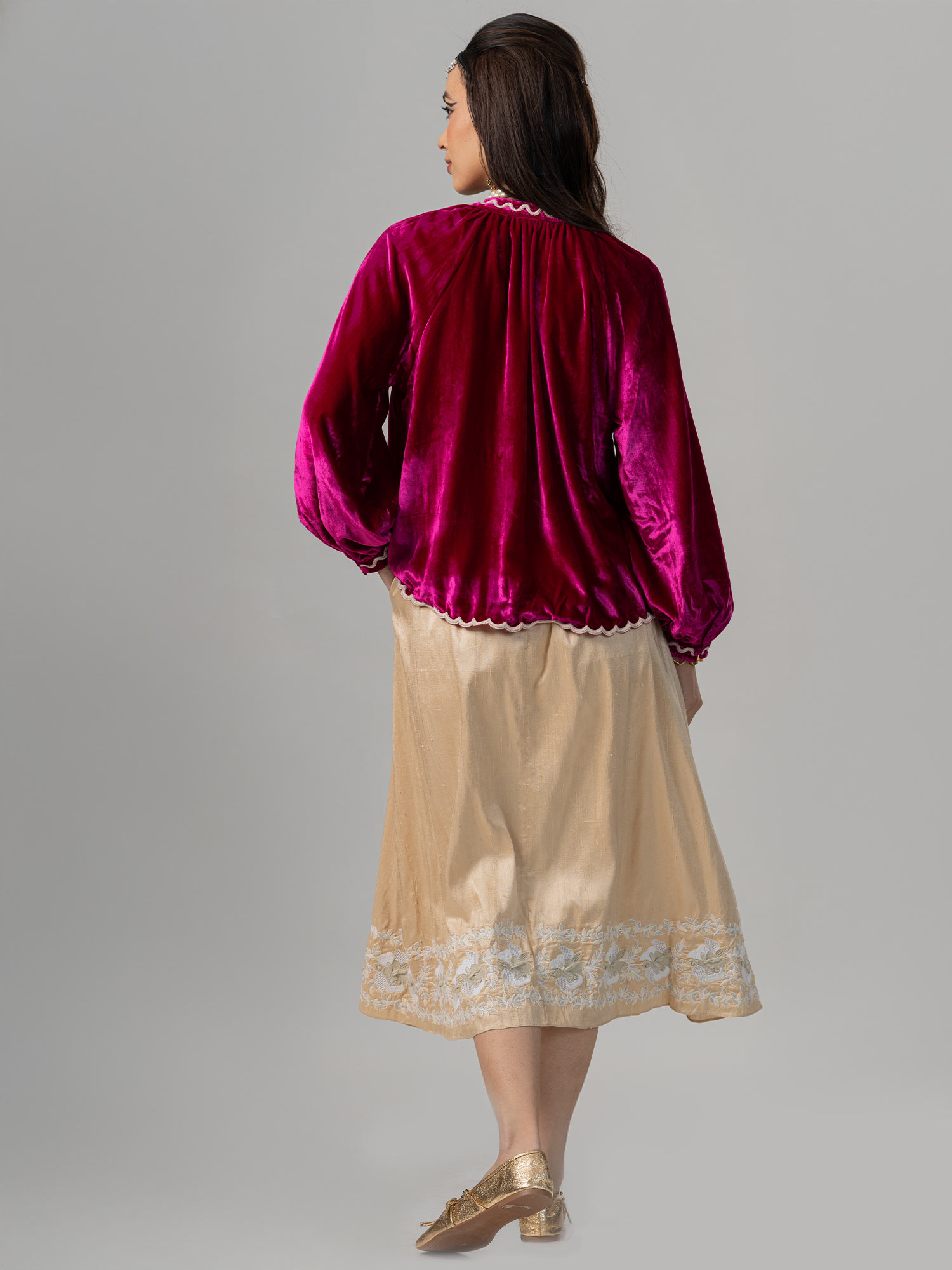 Zoon Velvet Silk Blend Top